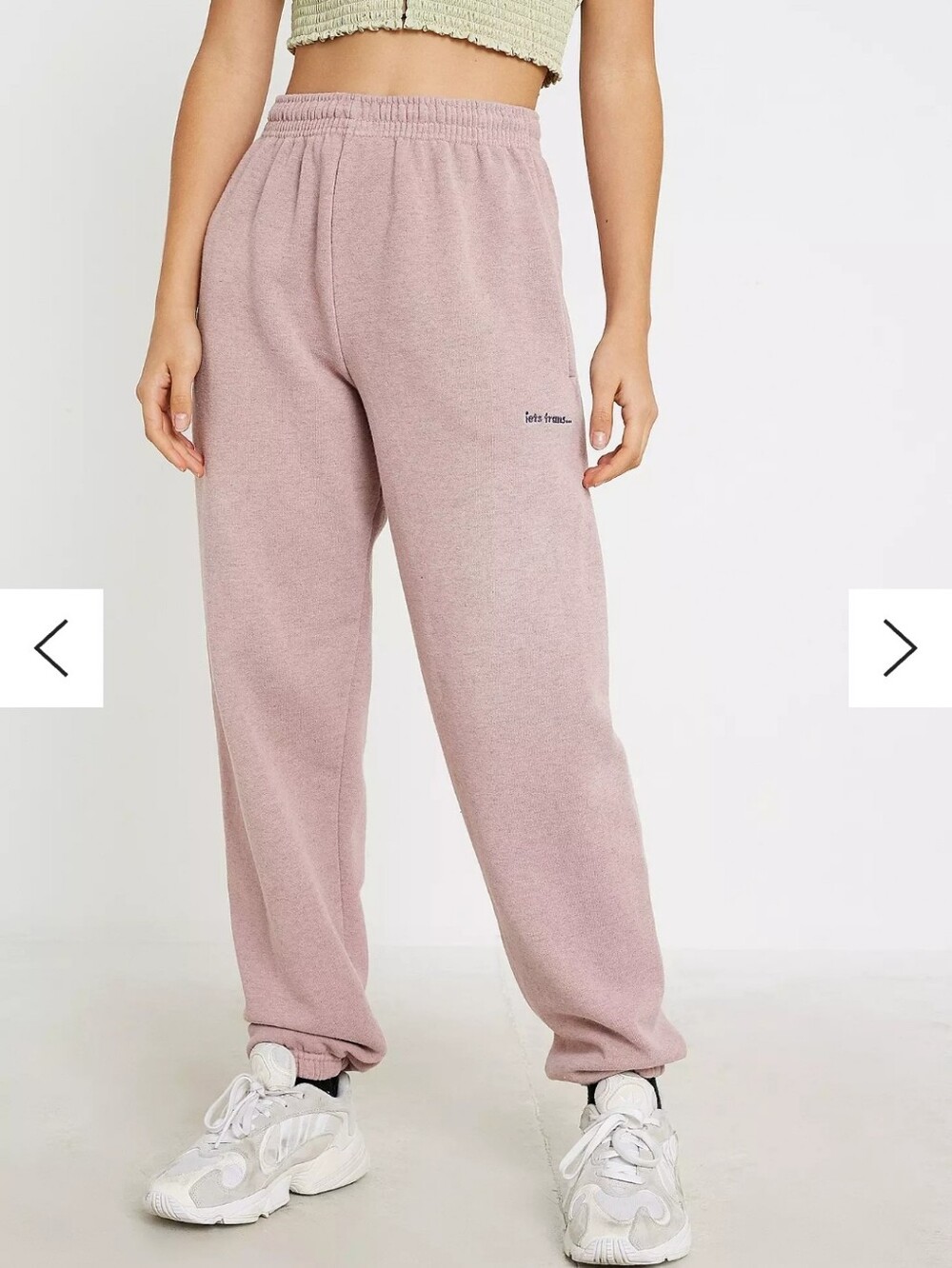 iets Frans Pink Marl Joggers Sweatpants XS Heathered Comfy Loungewear